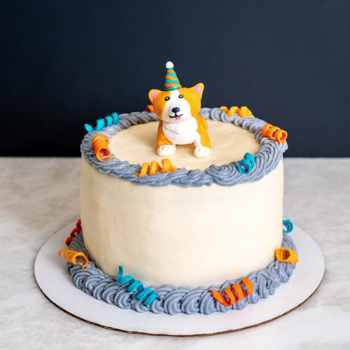 Corgi Birthday Cake